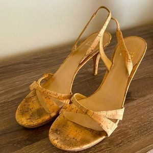 Stuart Weitzman cork heels size 10